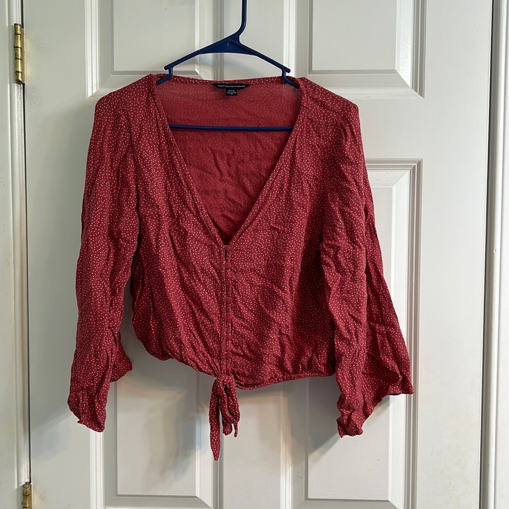 Red American Eagle Top
